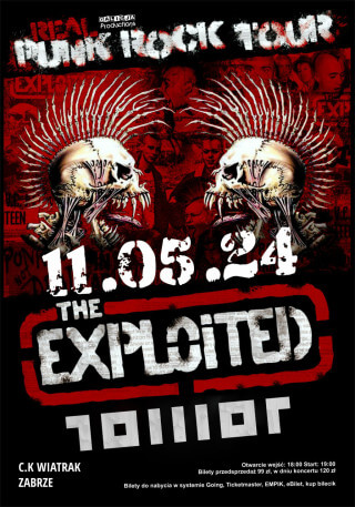 THE EXPLOITED + TOWOT concert - Zabrze C.K Wiatrak 11.05.2024