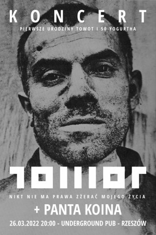 Koncert TOWOT + PANTA KOINA Rzeszów Underground Pub 26.03.2022