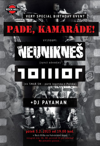 Koncert TOWOT + THE NEUNIKNEŠ + DJ PAYAMAN - Rock Hill Ostrava 03.02.2023