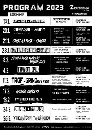 Koncert TOWOT + MLETÝ STANDARD - Zkušebna Art Club - Frýdek-Místek 04.02.2023