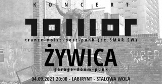 Koncert TOWOT + ŻYWICA Stalowa Wola Labirynt 04.09.2021